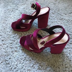 Red velvet platforms